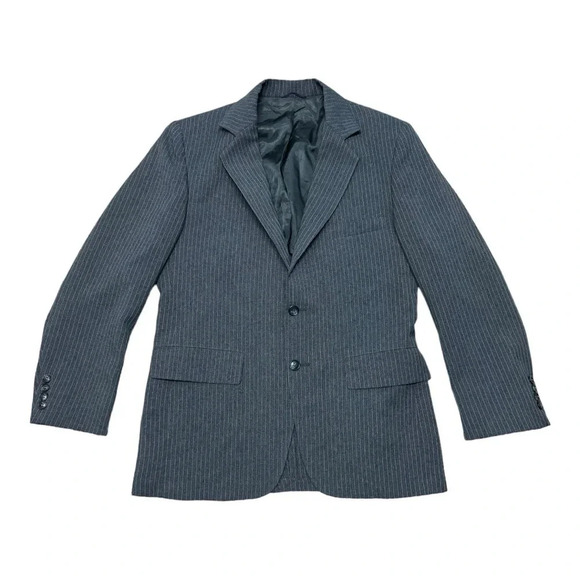 Craig Scott Blue Pin Striped Blazer & Matching Vest‎ - Picture 1 of 14